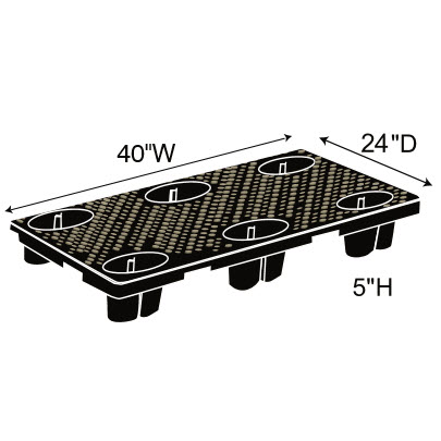 Nesting Display Half Pallets