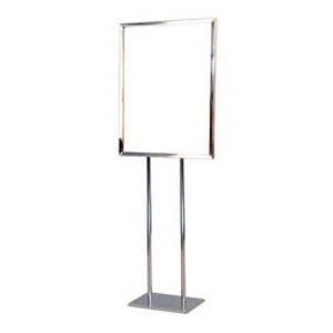 Floor Stand Sign Holder, Chrome, 22x28